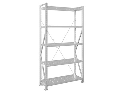 Стеллаж MS U 2000x1000x400/5 перфорированные полки