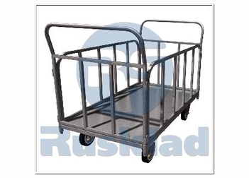 Тележка грузовая четырехколесные бортовая из нержавеющей стали ТБ-НЖ