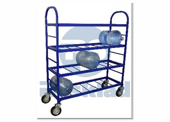 ТСВД. Стеллаж передвижной для 19-литровых бутылей с водой